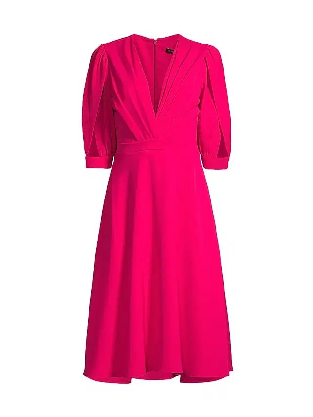 Black Halo Women's Nuana Cut-Out Petal-Sleeve Dress - Hibiscus