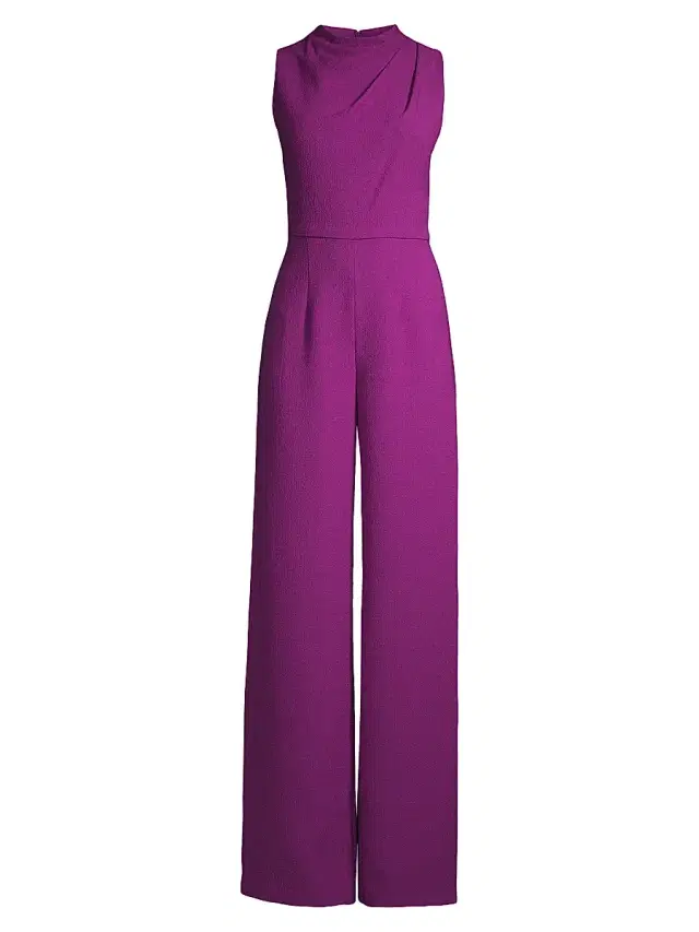 Black Halo Women's Corinne Sleeveless Flared-Leg Jumpsuit - Hyacinth