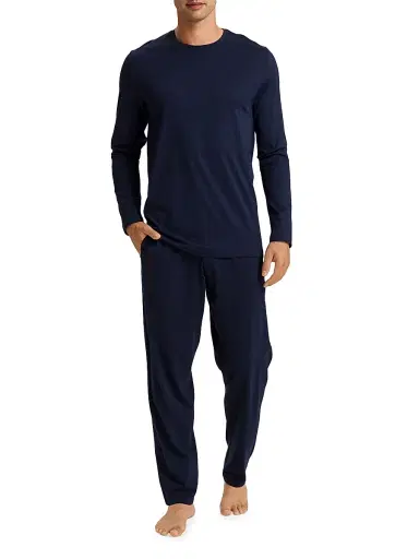 Hanro Men's Knit Jersey Pants - Deep Navy - Size XL | Thumbnail 2 Hanro Men's Knit Jersey Pants - Deep Navy - Size XL | Thumbnail 2
