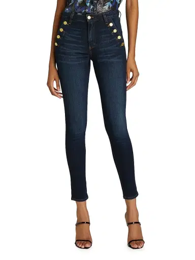 Ramy Brook Women's Helena High-Rise Skinny Jeans - Dark Rinse - Size 24 | Thumbnail 3