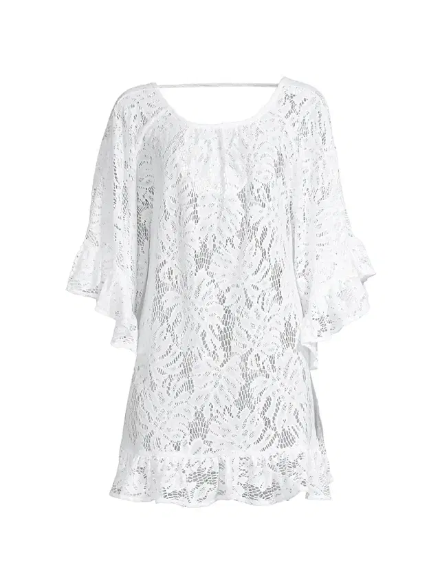 Lilly Pulitzer Women's Atley Ruffle Coverup - White