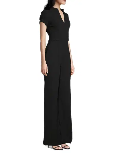 BLACK HALO Women's Patel V-Neck Wide-Leg Jumpsuit | Thumbnail 4 BLACK HALO Women's Patel V-Neck Wide-Leg Jumpsuit | Thumbnail 4