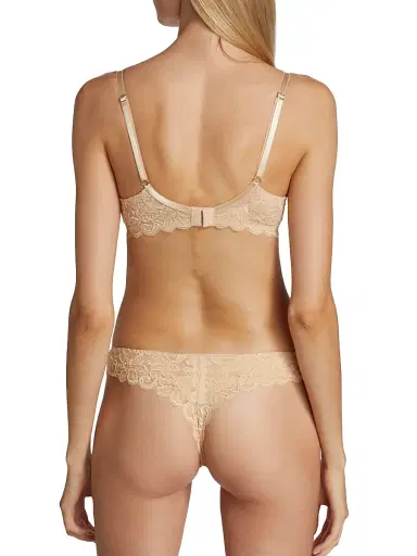 Hanro Women's Luxury Moments Lace T-Shirt Bra | Thumbnail 4 Hanro Women's Luxury Moments Lace T-Shirt Bra | Thumbnail 4