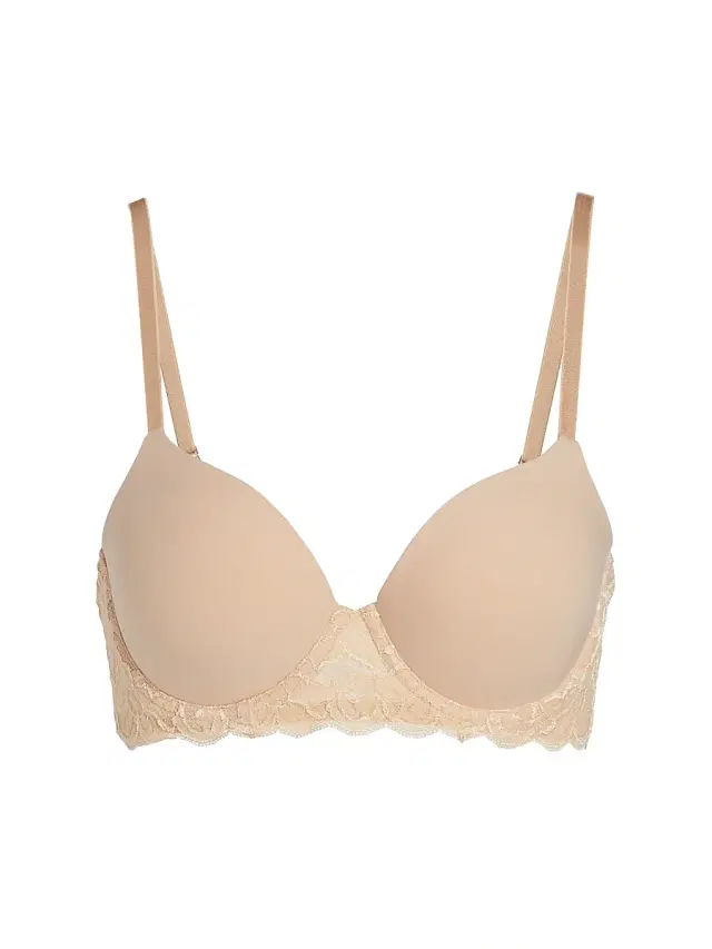 Hanro Women's Luxury Moments Lace T-Shirt Bra - Beige