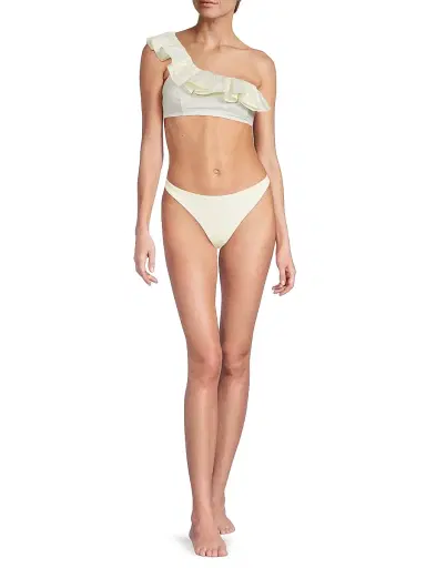 Tanya Taylor Women's Sarita Bikini Bottom - Cream | Thumbnail 2