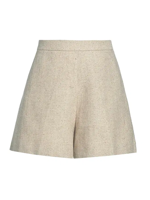 Kobi Halperin Women's Eryx Speckled Twill Shorts - Beige