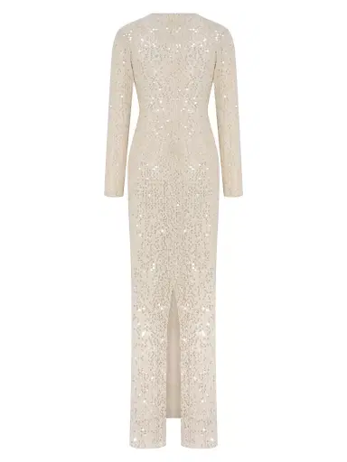 PatBo Women's Iara Crochet Plunge Maxi Dress - Beige - Size 8 | Thumbnail 8 PatBo Women's Iara Crochet Plunge Maxi Dress - Beige - Size 8 | Thumbnail 8