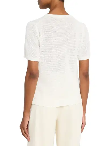 Kobi Halperin Women's Noa Embellished Space-Dye Top - White | Thumbnail 4 Kobi Halperin Women's Noa Embellished Space-Dye Top - White | Thumbnail 4