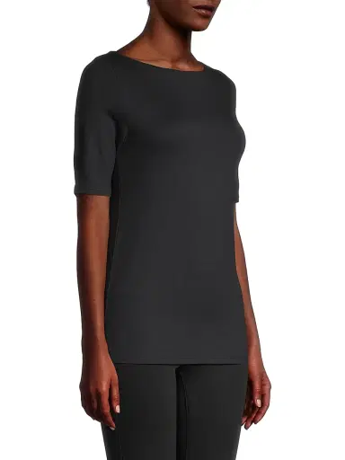 MAJESTIC FILATURES Women's Soft-Touch Boatneck Tee | Thumbnail 4
