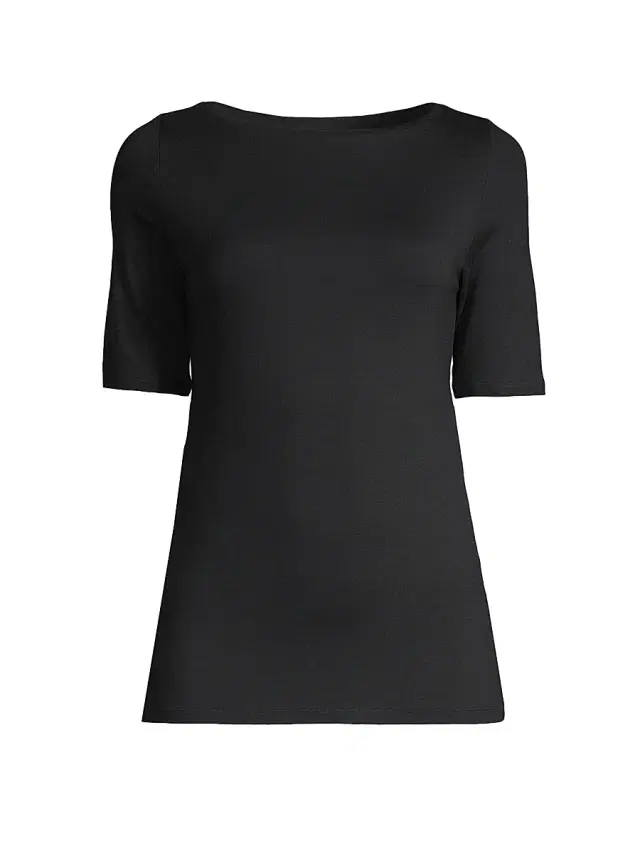 Majestic Filatures Women's Soft-Touch Boatneck Tee - Marine