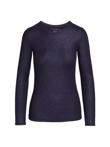 MAJESTIC FILATURES Women's Metallic Long-Sleeve Top | Thumbnail 1 MAJESTIC FILATURES Women's Metallic Long-Sleeve Top | Thumbnail 1