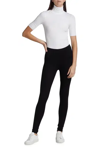 MAJESTIC FILATURES Women's Soft Touch Turtleneck Top - Blanc - Size XS | Thumbnail 2