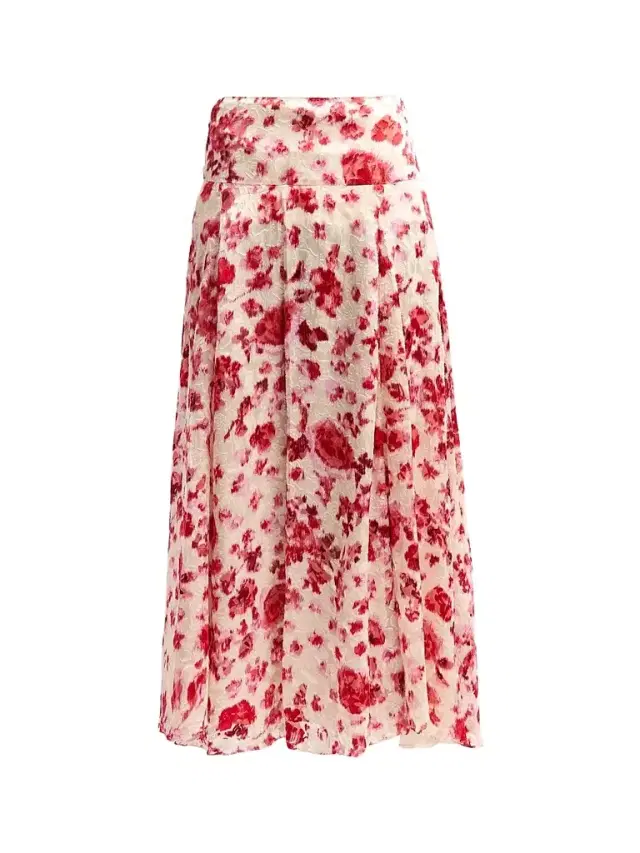 Isabel Marant Women's Hilza Silk-Blend Midi Skirt - Ecru Pink