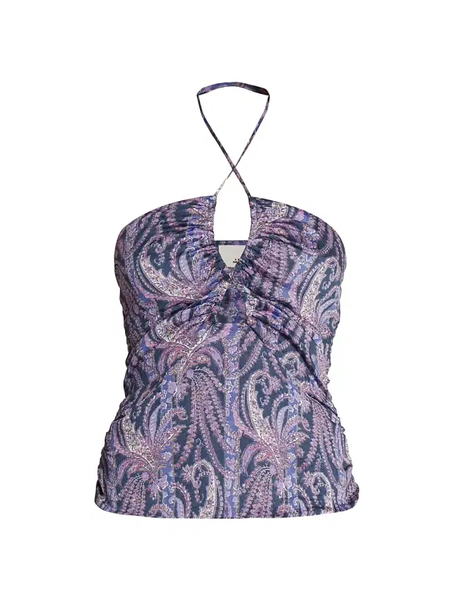 Isabel Marant Women's Becki Halter Top - Faded Night