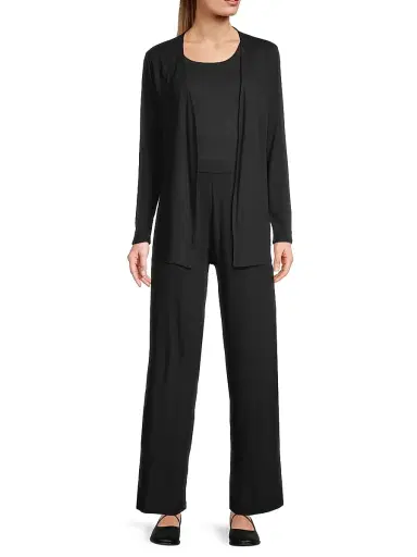 MAJESTIC FILATURES Women's Soft Touch Knit Open Cardigan - Noir - Size XS | Thumbnail 2 MAJESTIC FILATURES Women's Soft Touch Knit Open Cardigan - Noir - Size XS | Thumbnail 2