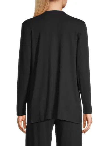 MAJESTIC FILATURES Women's Soft Touch Knit Open Cardigan - Noir - Size XS | Thumbnail 5 MAJESTIC FILATURES Women's Soft Touch Knit Open Cardigan - Noir - Size XS | Thumbnail 5