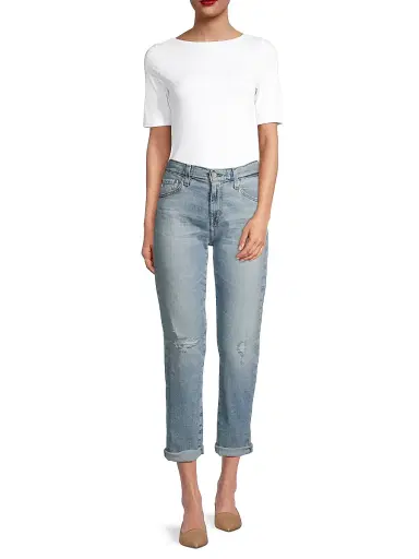 MAJESTIC FILATURES Women's Soft-Touch Boatneck Tee | Thumbnail 2