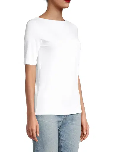 MAJESTIC FILATURES Women's Soft-Touch Boatneck Tee | Thumbnail 4