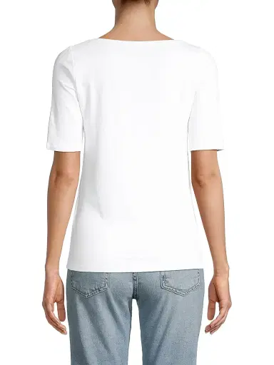 MAJESTIC FILATURES Women's Soft-Touch Boatneck Tee | Thumbnail 5