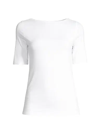 MAJESTIC FILATURES Women's Soft-Touch Boatneck Tee | Thumbnail 1