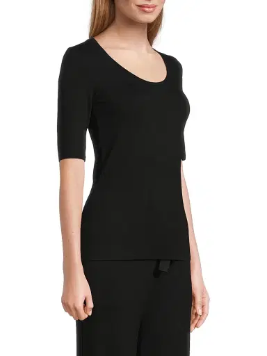 MAJESTIC FILATURES Women's Soft Touch Scoopneck Top | Thumbnail 4 MAJESTIC FILATURES Women's Soft Touch Scoopneck Top | Thumbnail 4