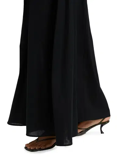 ERES Women's Ankara Cotton Strapless Maxi Dress - Noir | Thumbnail 6 ERES Women's Ankara Cotton Strapless Maxi Dress - Noir | Thumbnail 6