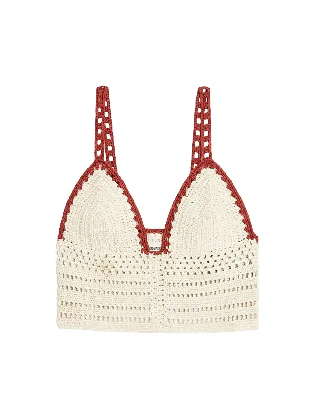 Zadig & Voltaire Women's Taly Crochet Cotton Crop Top - Judo - Size XS