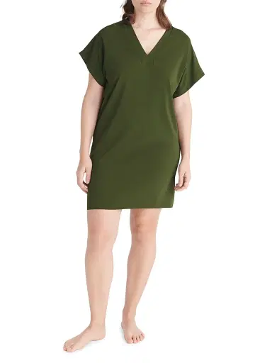 Eres Women's Tali V-Neck Minidress - Vert Mousse - Size Medium | Thumbnail 2