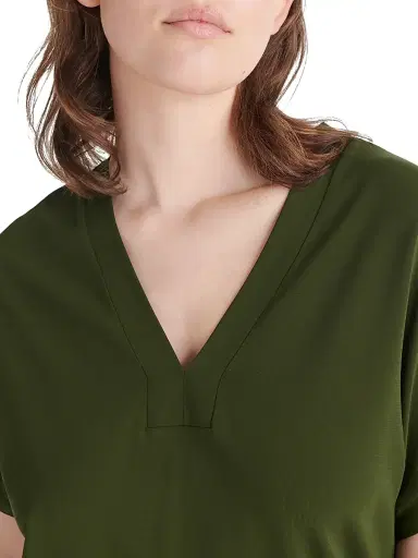 Eres Women's Tali V-Neck Minidress - Vert Mousse - Size Medium | Thumbnail 5