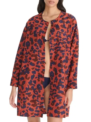 Eres Women's Récifs Shirtdress Cover-Up - Ete Indien - Size Large | Thumbnail 3