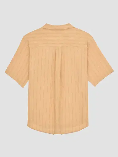 Saint Laurent Men's Shirt in Striped Silk | Thumbnail 2