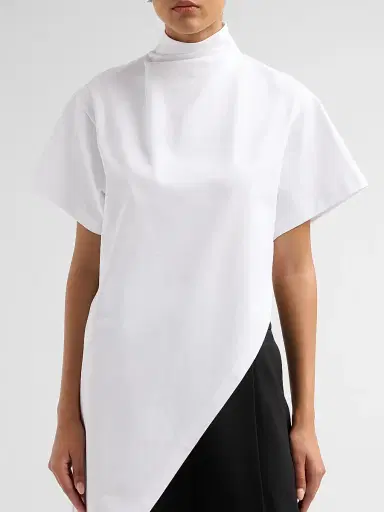 Alaïa Women's Triangle Cotton Jersey T-Shirt | Thumbnail 5 Alaïa Women's Triangle Cotton Jersey T-Shirt | Thumbnail 5