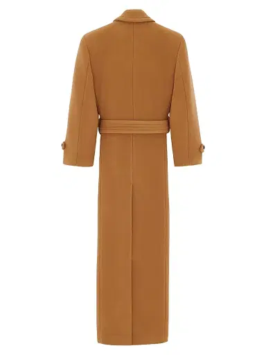 Saint Laurent Women's Oversized Coat In Wool Felt | Thumbnail 4 Saint Laurent Women's Oversized Coat In Wool Felt | Thumbnail 4