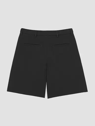 Saint Laurent Men's Shorts in Cotton Poplin - Noir - Size 30 | Thumbnail 2