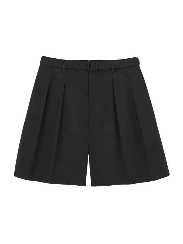 Saint Laurent Men's Shorts in Cotton Poplin - Noir