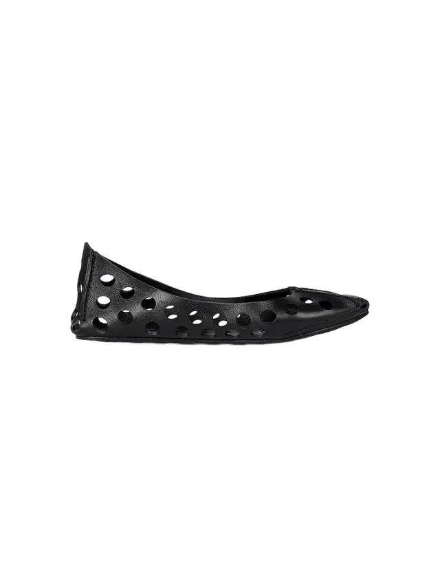 ALAIA Women's Leather Ballet Flats - Noir