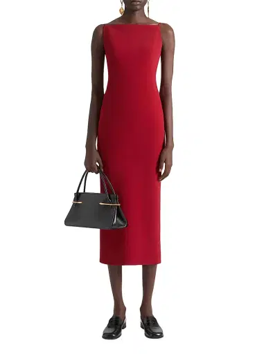Givenchy Women's Straps Dress with Draped Back | Thumbnail 2