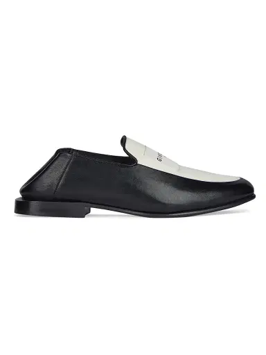 Givenchy Women's Label Loafers in Leather and Canvas | Thumbnail 1 Givenchy Women's Label Loafers in Leather and Canvas | Thumbnail 1