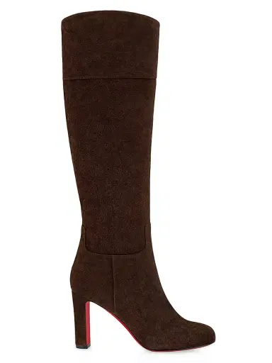 Christian Louboutin Women's Loo Botta 85MM Veau Velours Boots - Cosme - Size 11 | Thumbnail 1