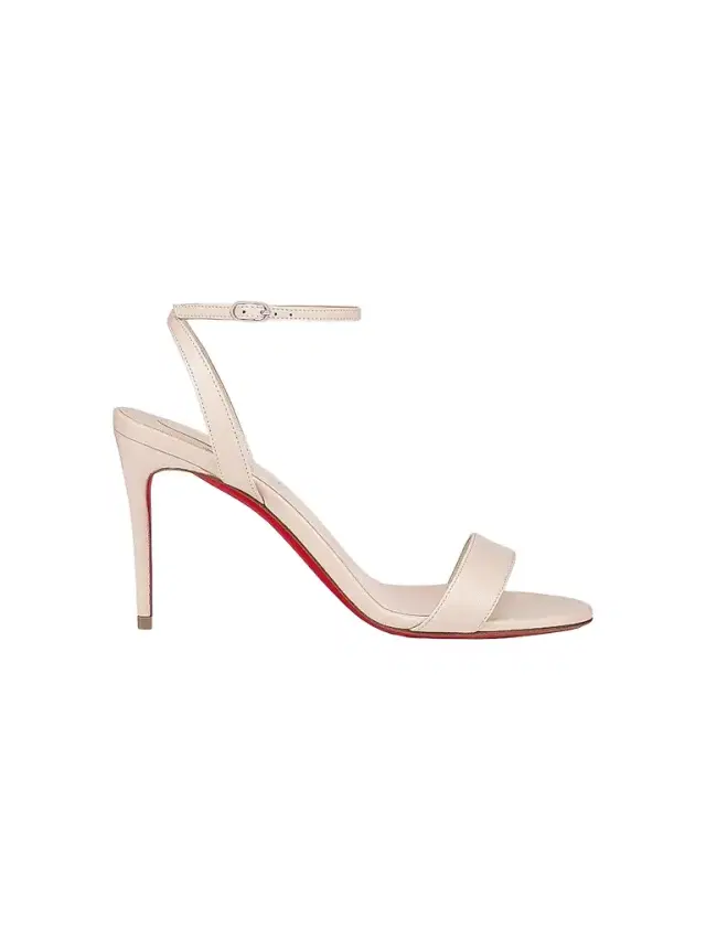 Christian Louboutin Women's Loubigirl 85MM Leather Sandals - Beige