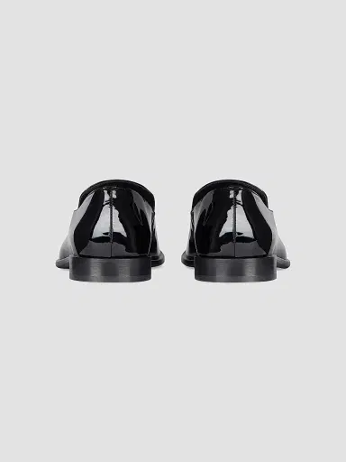 Givenchy Men's Label Loafers in Shiny Leather | Thumbnail 5