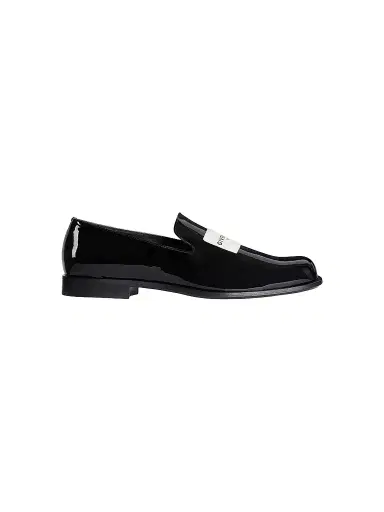 Givenchy Men's Label Loafers in Shiny Leather | Thumbnail 1
