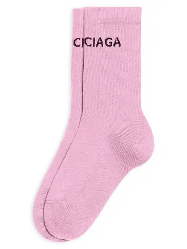 Balenciaga Women's Tennis Socks - Rose Black - Size Small | Thumbnail 2 Balenciaga Women's Tennis Socks - Rose Black - Size Small | Thumbnail 2
