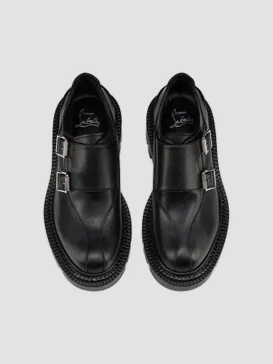 Christian Louboutin Women's Antonina College 30MM Loafers - Black - Size 7 | Thumbnail 4