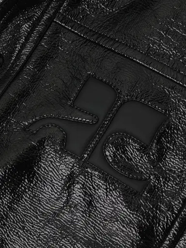 Courrèges Men's Iconic Vinyl Oversize Jacket - Black | Thumbnail 6