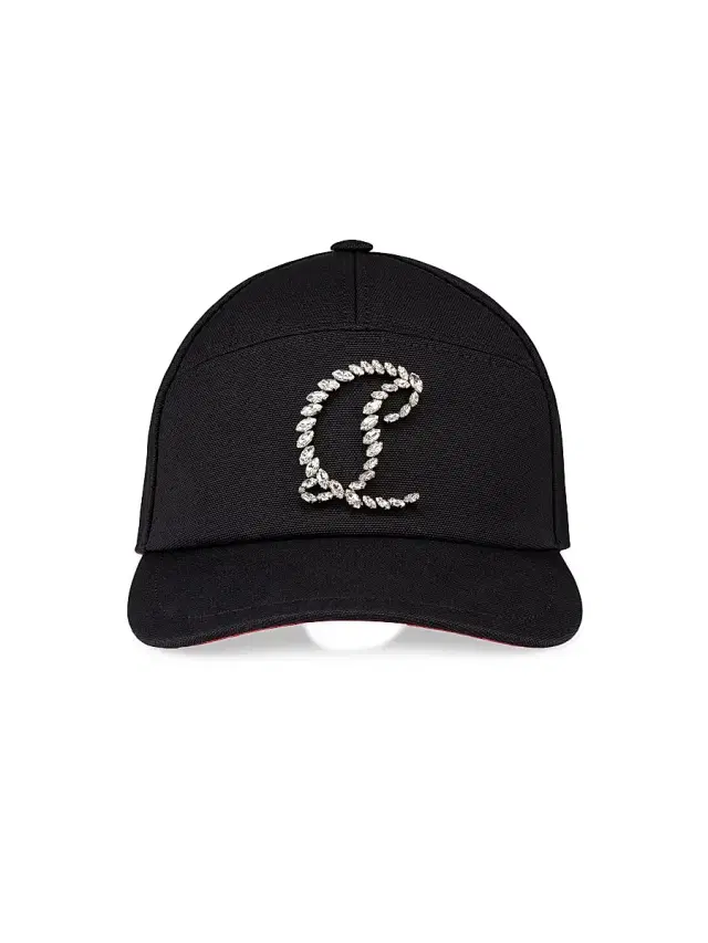 Christian Louboutin Men's Mooncrest Stones Cap - Black