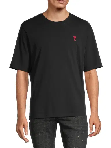 AMI PARIS Men's Ami De Coeur Crewneck T-Shirt | Thumbnail 3
