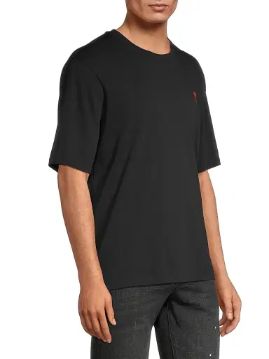 AMI PARIS Men's Ami De Coeur Crewneck T-Shirt | Thumbnail 4