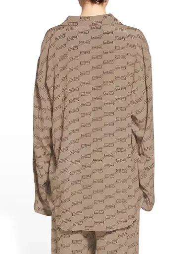 Balenciaga Women's BB Monogram Minimal Shirt | Thumbnail 5 Balenciaga Women's BB Monogram Minimal Shirt | Thumbnail 5
