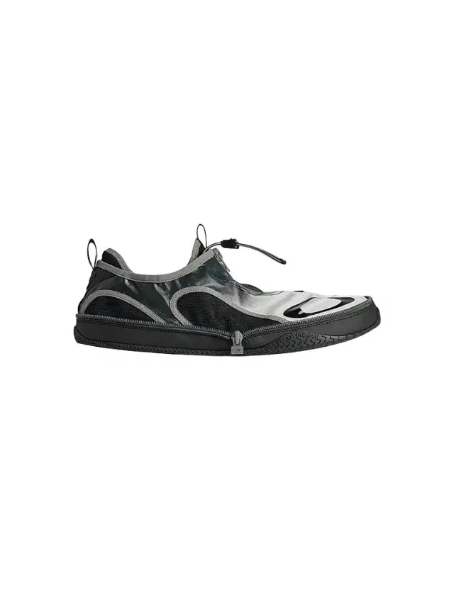 Balenciaga Men's Pocket Gradient Sneakers - Black White
